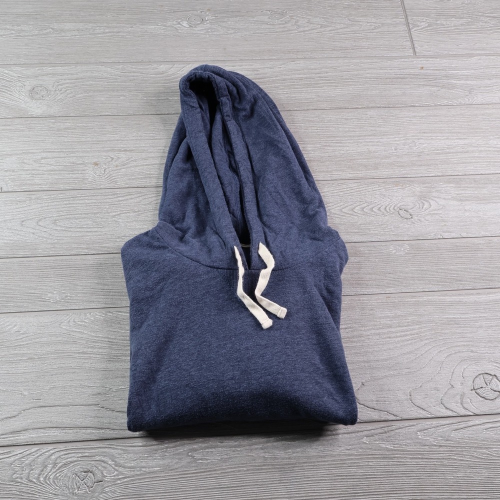 Marine Layer Lightweight Jersey Pullover Hoodie Men's Size Large Navy Stretch